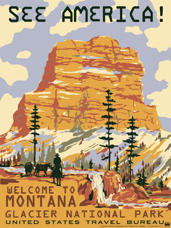 See America Glacier National Park - National Park Service Poster