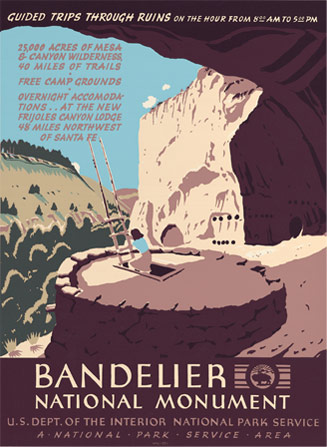 Bandelier National Monument - National Park Service Poster - Limited Edition