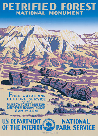 Petrified Forest National Park - National Park Service Poster