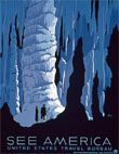 Carlsbad Caverns - See America Poster