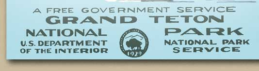 Backgraound based on the Grand Teton National Park Poster