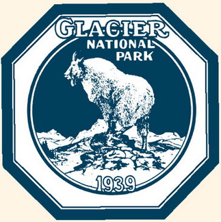 Glacier National Park Window Sticker - 1939 - Mountain Goat
