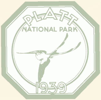 Platt National Park Window Sticker - 1939