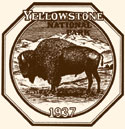 Yellowstone National Park Window Sticker - 1937 Bison
