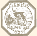 Wind Cave National Park Window sticker - 1939 - Pronghorn Antelope