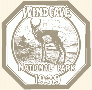 Wind Cave National Park Window Sticker - 1939 - Pronghorn Antelope