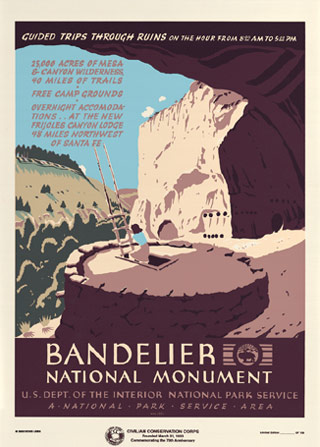Image result for bandelier national monument poster
