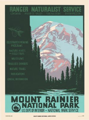 Mount Rainier National Park - Original Coloring