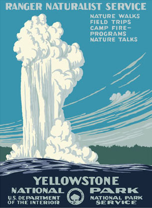 Yellowstone National Park – Geyser (original coloring)