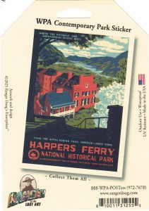 Harpers ferry luggage sticker