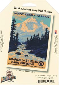 Mt. Drum Luggage Sticker