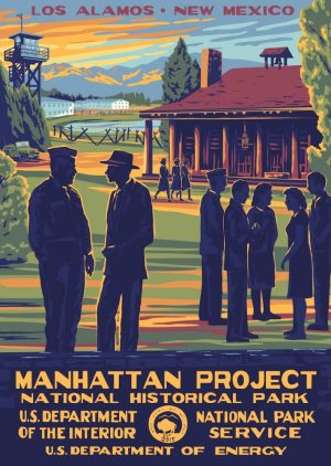 Los Alamos Manhattan Project (two prints)